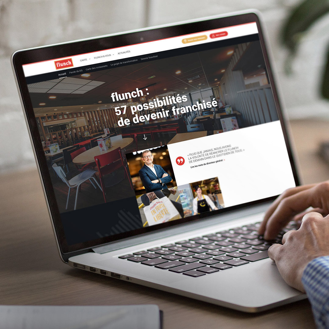 Conception et design site flunch franchisés