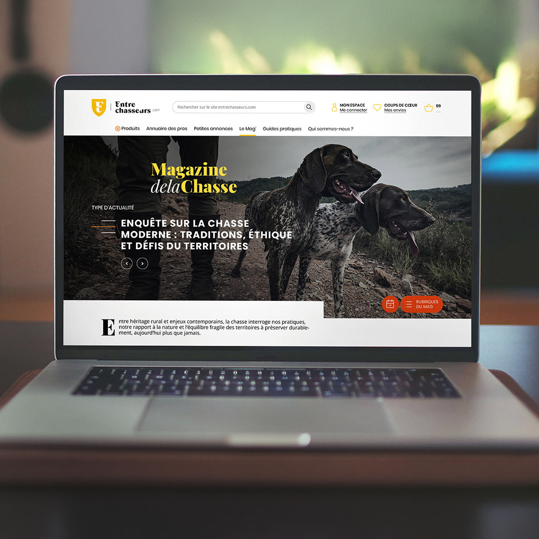 Design site internet Entrechasseurs.com